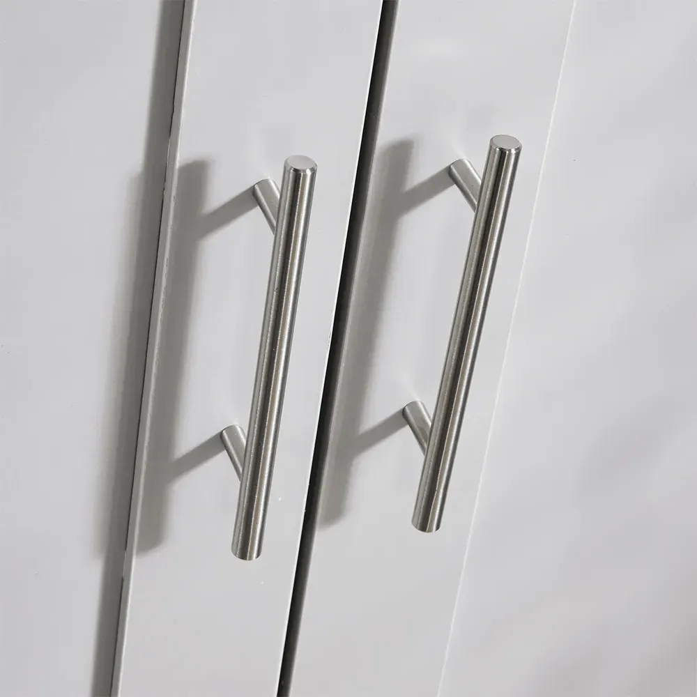 Camden 2 Door Wardrobe with Storage - Grey, Oak