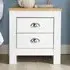 Camden 2 Drawer Bedside Table - White