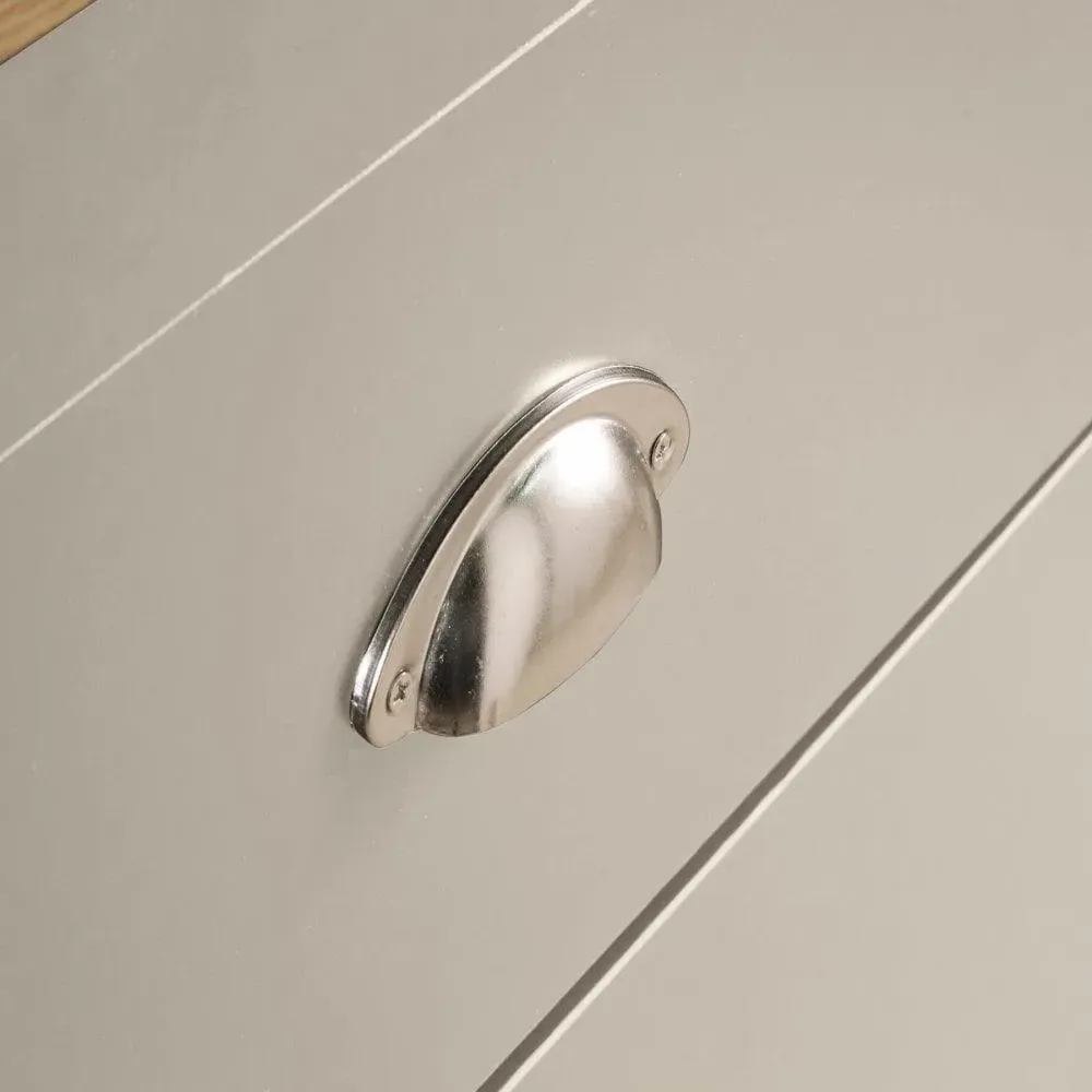 Camden 2 Drawer Coffee Table with Storage - Grey, Oak