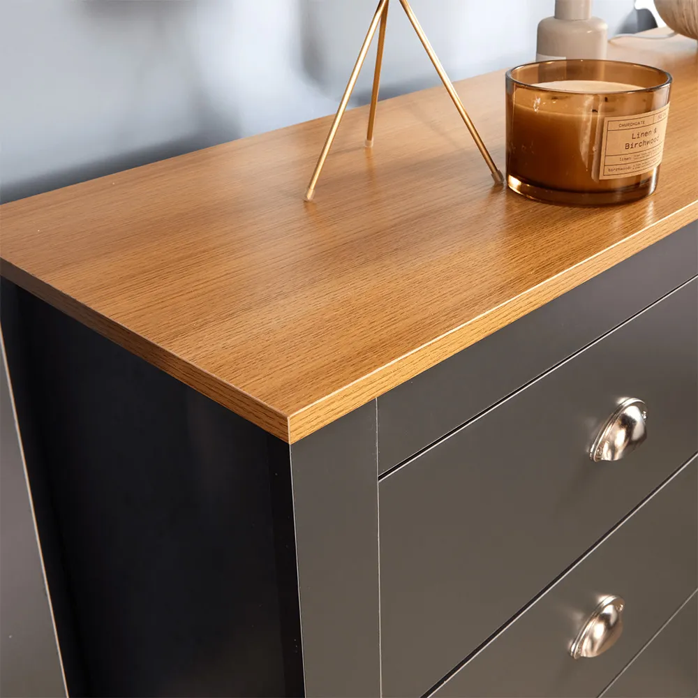 Camden 6 Drawer Chest of Drawers - Grey