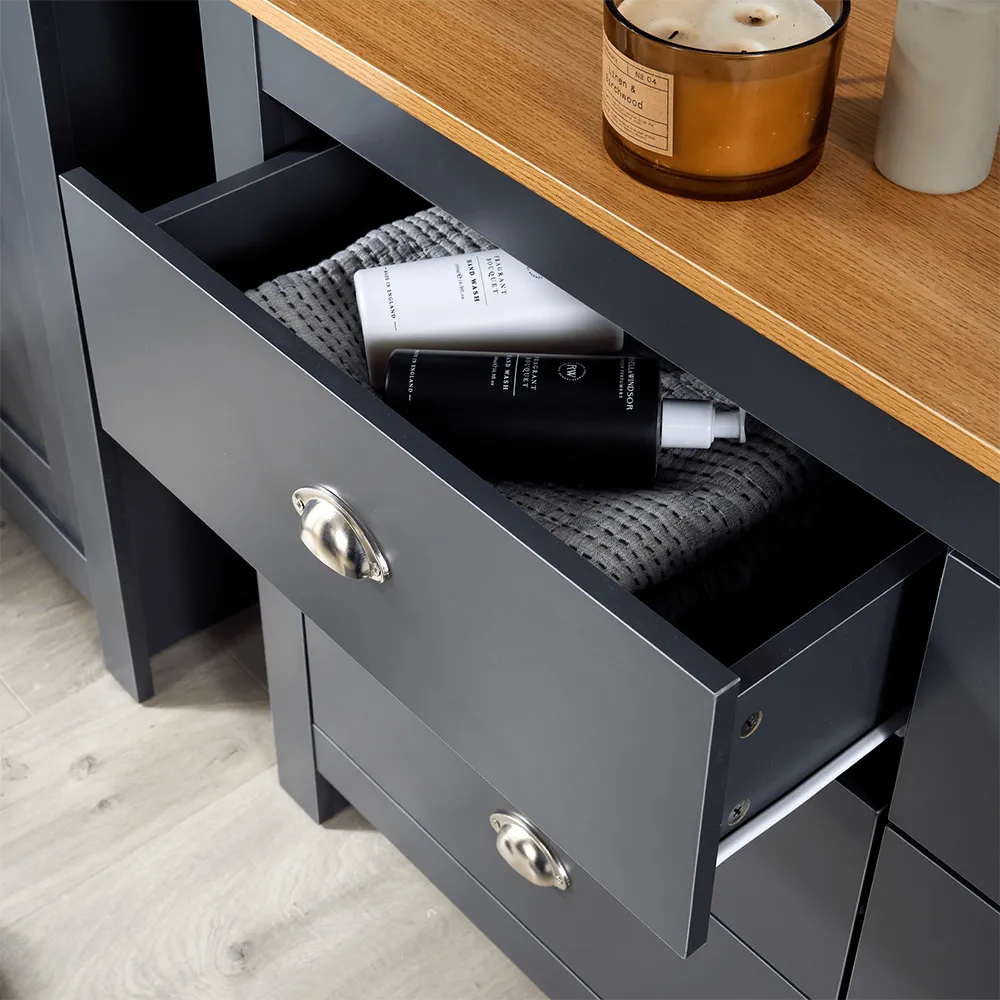 Camden 6 Drawer Chest of Drawers - Grey