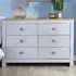 Camden 6 Drawer Chest of Drawers - Grey, Oak