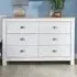 Camden 6 Drawer Chest of Drawers - White, Oak