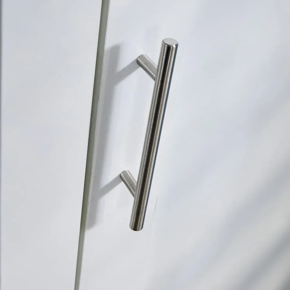 Camden Single Door Slim Wardrobe - White, Oak