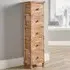 Canterbury 5 Drawer Tall Chest of Drawers - Brown, Solid Wood
