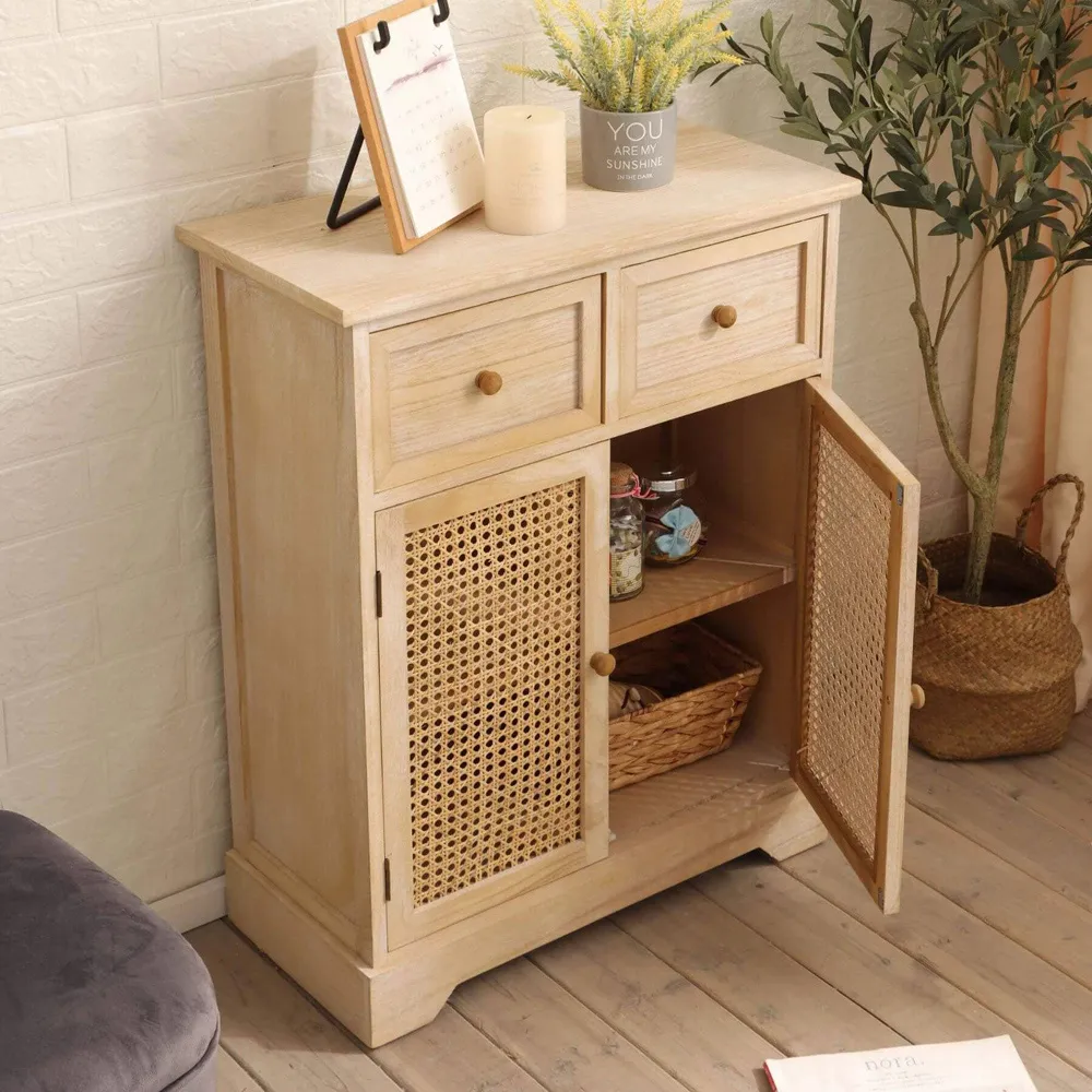 Carnforth 2 Door 2 Drawer Sideboard - Black