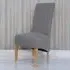 Chile Set of 2 High Back Dining Chairs - Grey, Oak