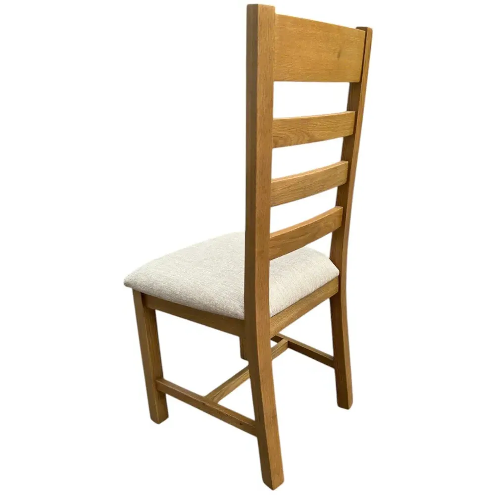 Copenhagen Slatted Back Dining Chair 2 Pack - Beige, Oak
