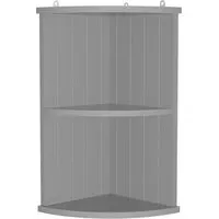 Corner Storage Shelf - Grey, MDF