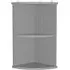 Corner Storage Shelf - Grey, MDF