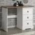 Corona 3 Drawer Vanity Desk - White, Pine
