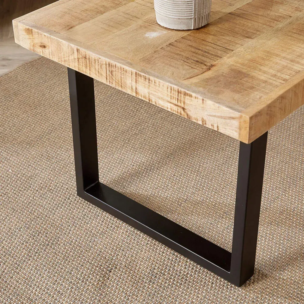 Cortez Large Rectangular Coffee Table - Brown, Mango Wood