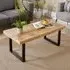 Cortez Large Rectangular Coffee Table - Brown, Mango Wood