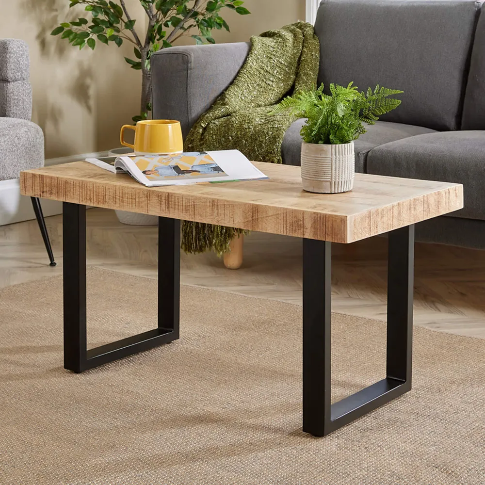 Cortez Medium Rectangular Coffee Table - Brown, Mango Wood