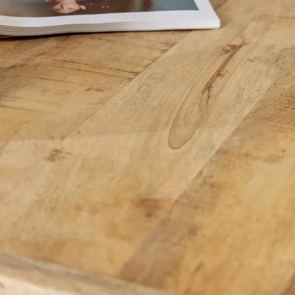 Cortez Small Rectangular Coffee Table - Brown, Mango Wood