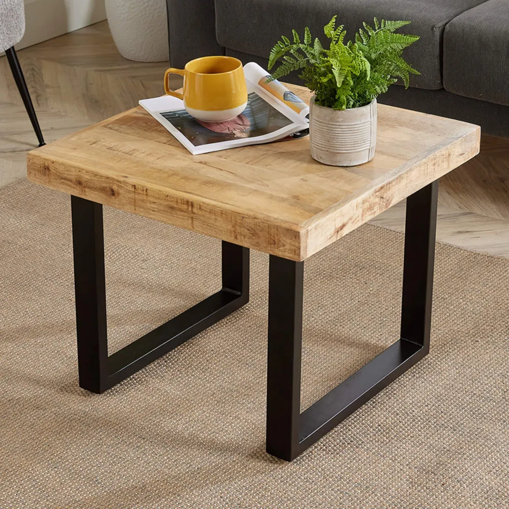 Cortez Small Rectangular Coffee Table - Brown, Mango Wood image