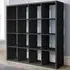 Cube Plus 16 Shelf Storage Unit - Black