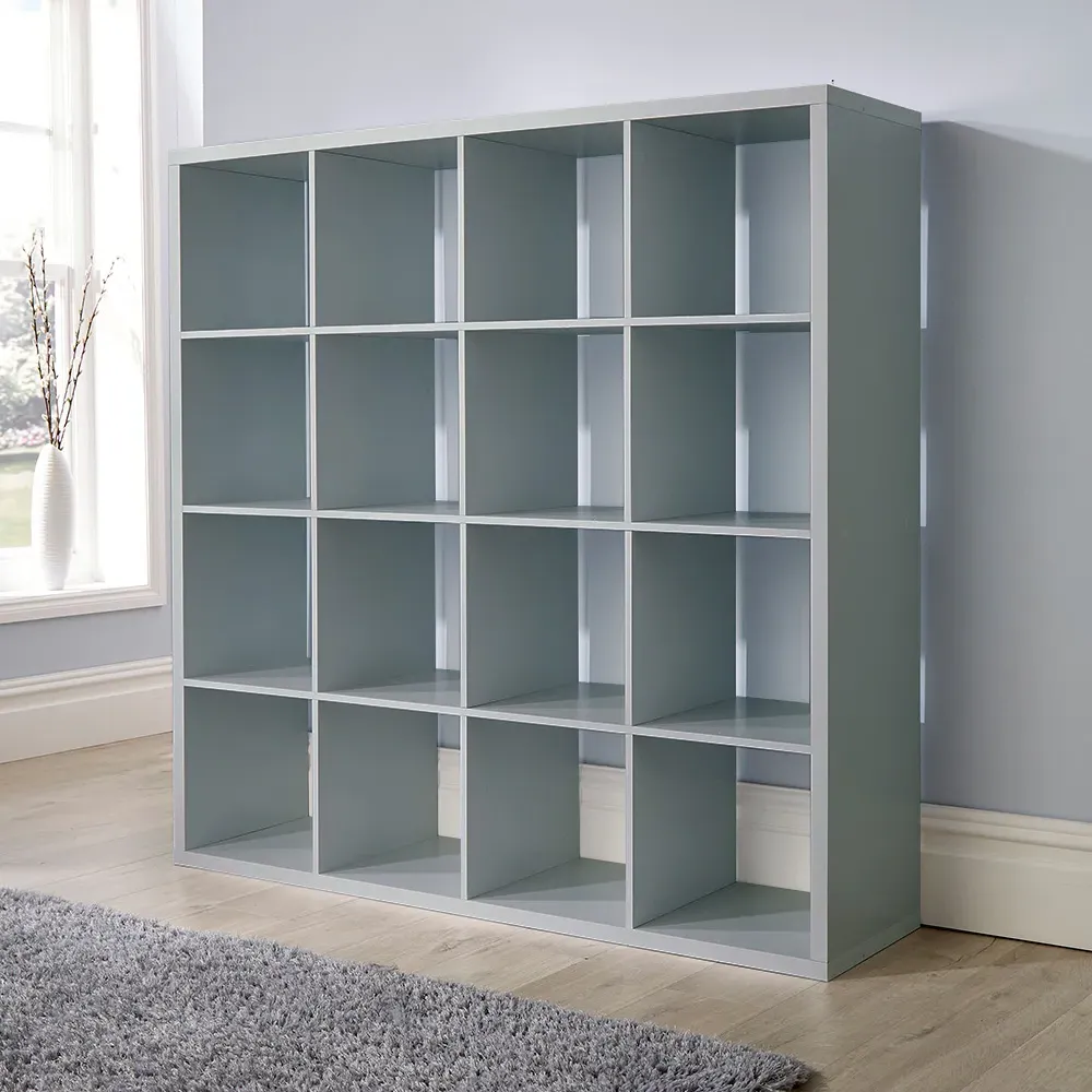 Cube Plus 16 Shelf Storage Unit - Grey