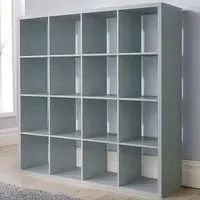Cube Plus 16 Shelf Storage Unit - Grey