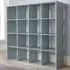 Cube Plus 16 Shelf Storage Unit - Grey
