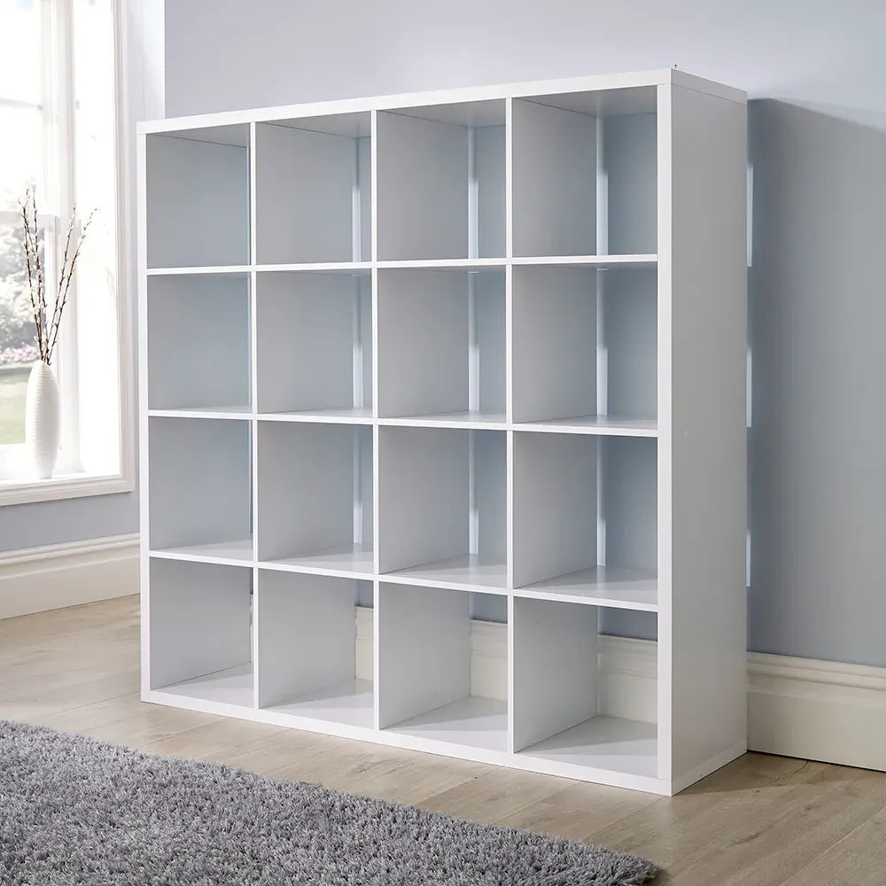 Cube Plus 16 Shelf Storage Unit - White