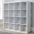 Cube Plus 16 Shelf Storage Unit - White