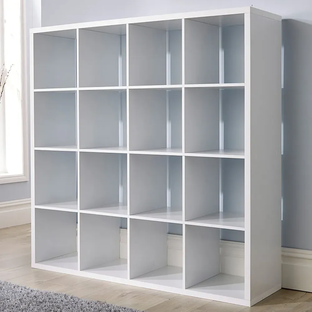 Cube Plus 16 Shelf Storage Unit - White