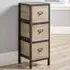 Derwent 3 Drawer Chest of Drawers - Brown, Wood