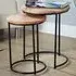 Elkart Round Nest of Tables Set of 2 - Acacia Wood