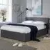 Endura Double Hopsack Fabric Ottoman Bed - Grey