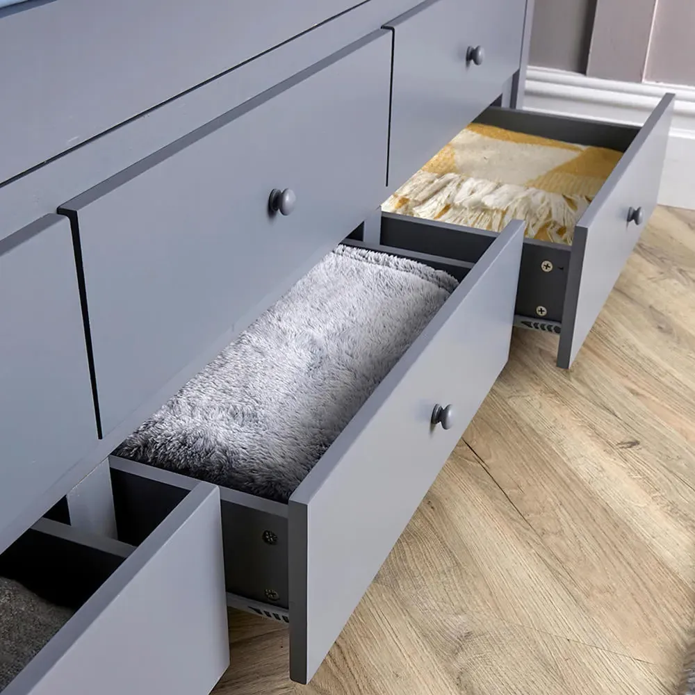 Florida 3 Drawer Cabin Bed - Grey