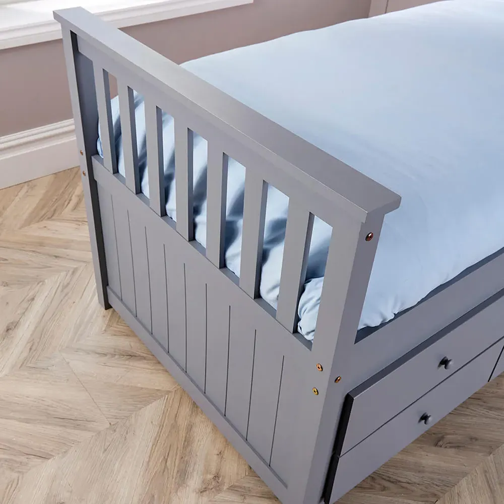 Florida 3 Drawer Cabin Bed - Grey
