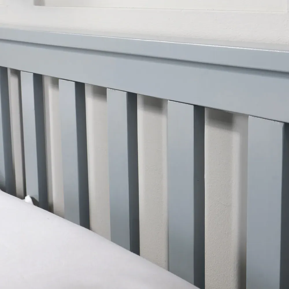 Florida Double Bed Frame - Grey, Pine
