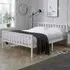 Florida Double Bed Frame - White, Pine