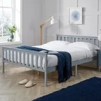 Florida Small Double Bed Frame - Grey, Wood