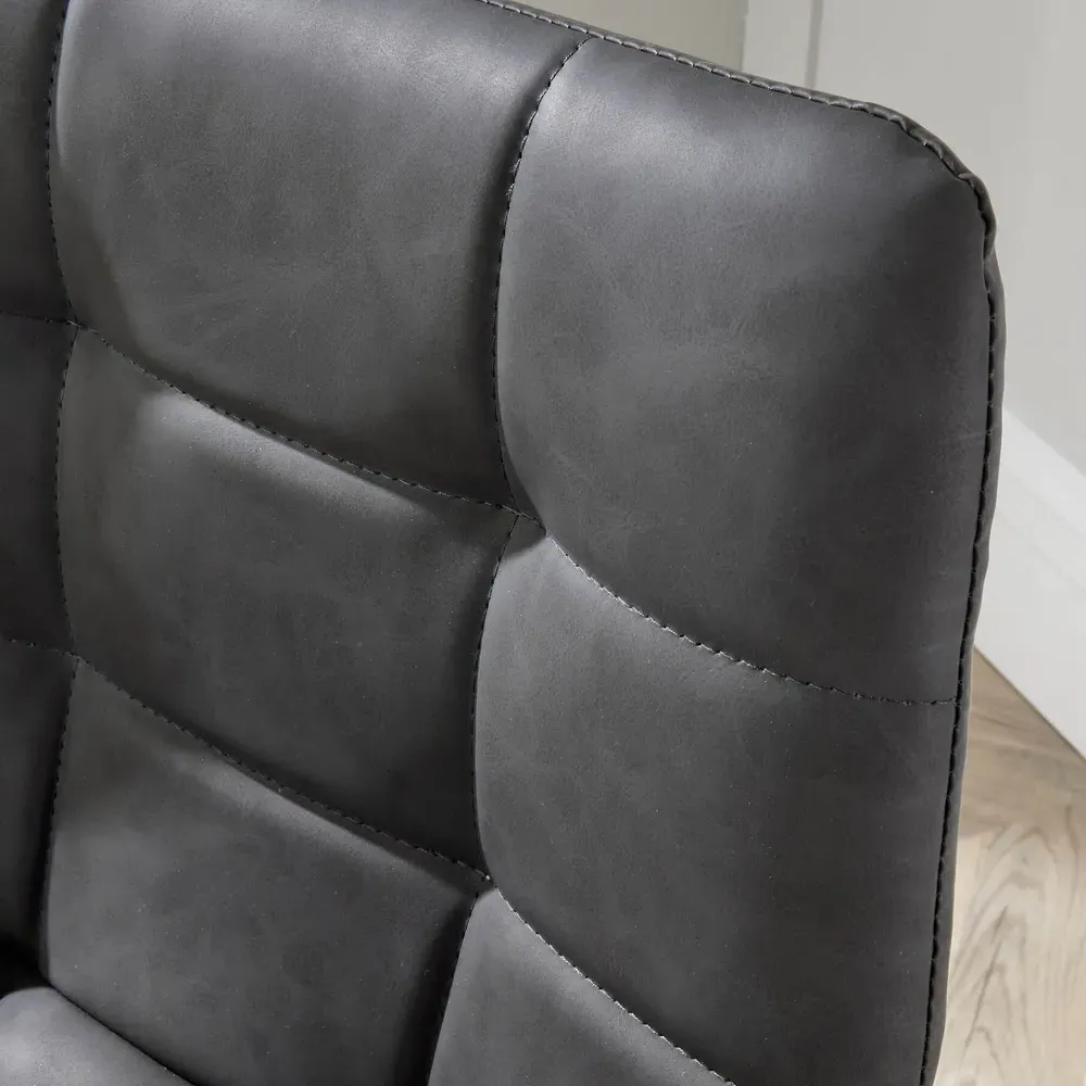 Galena Bar Stool Set of 2 - Grey, PU