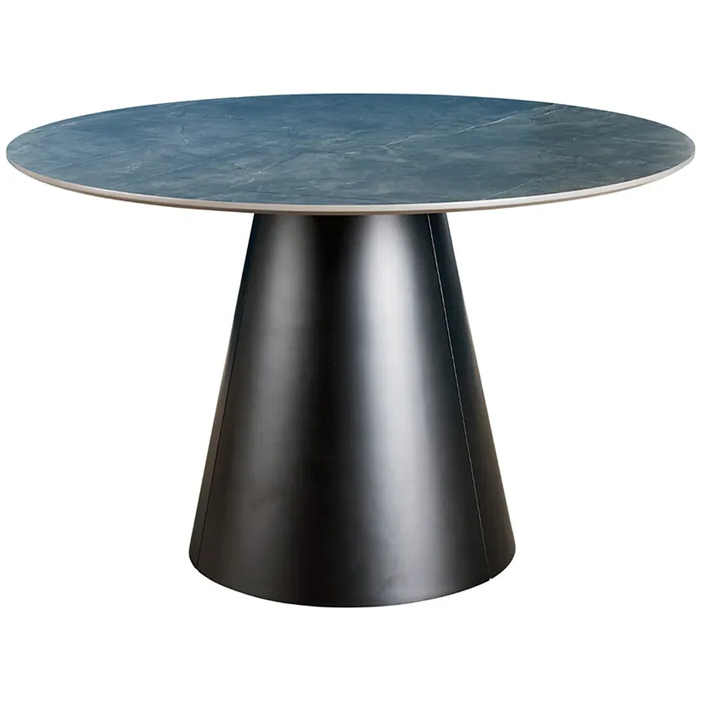 Grayson 4 Seater Round Dining Table - Grey