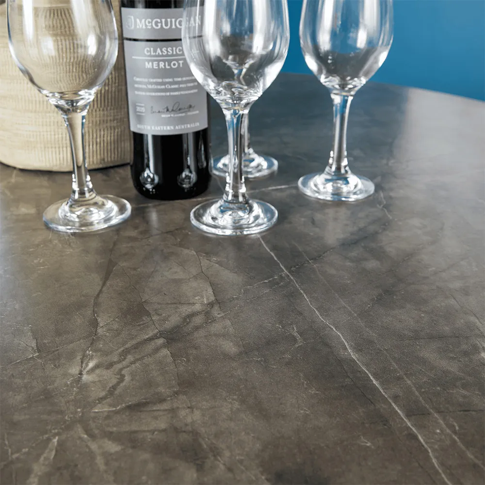 Grayson 4 Seater Round Dining Table - Grey