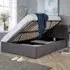 Horizon Small Double Side Lift Ottoman Bed - Grey