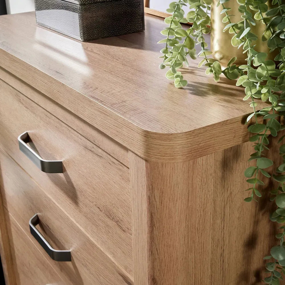 Huntingdon 5 Drawer Chest of Drawers - Brown, Wood