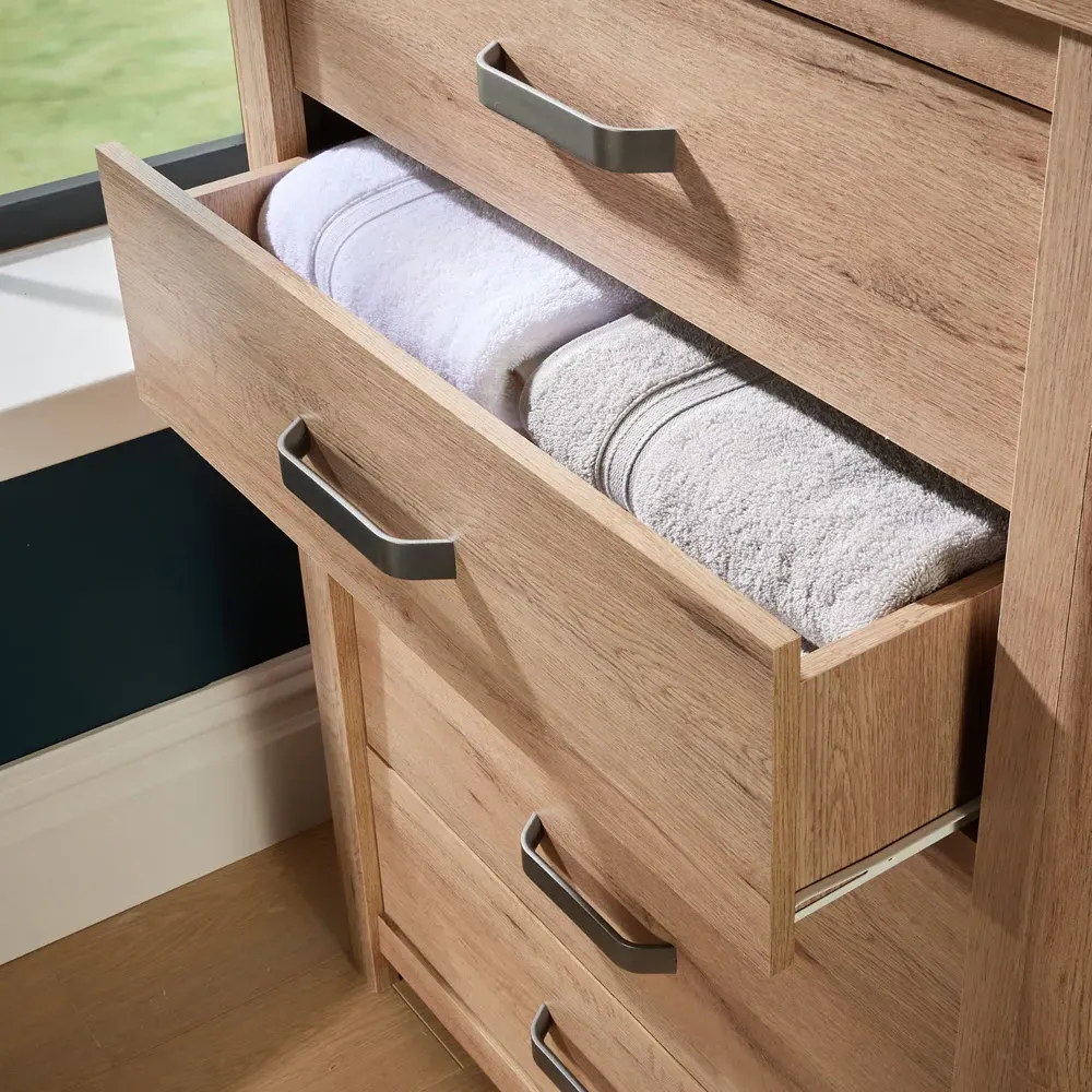 Huntingdon 5 Drawer Chest of Drawers - Brown, Wood