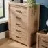 Huntingdon 5 Drawer Chest of Drawers - Brown, Wood