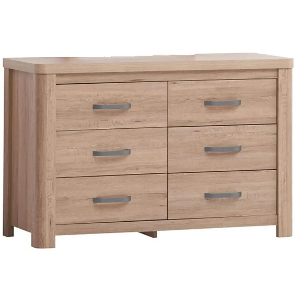 Huntingdon 6 Drawer Chest of Drawers - Brown