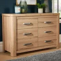 Huntingdon 6 Drawer Chest of Drawers - Brown