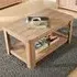Huntingdon Rectangular Coffee Table with Shelf - Brown, Oak
