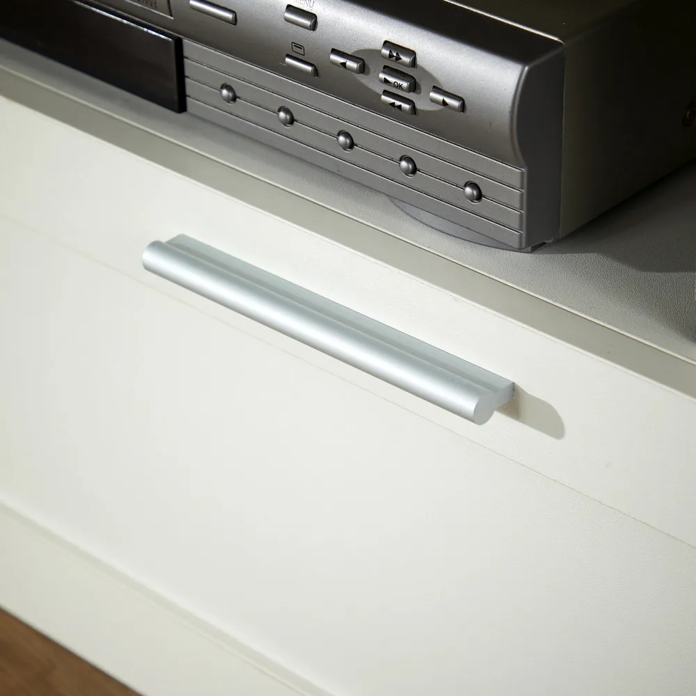 Latham 2 Drawer TV Unit with Shelves - White