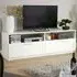 Latham 2 Drawer TV Unit with Shelves - White