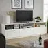 Latham 3 Drawer TV Unit with Storage - White