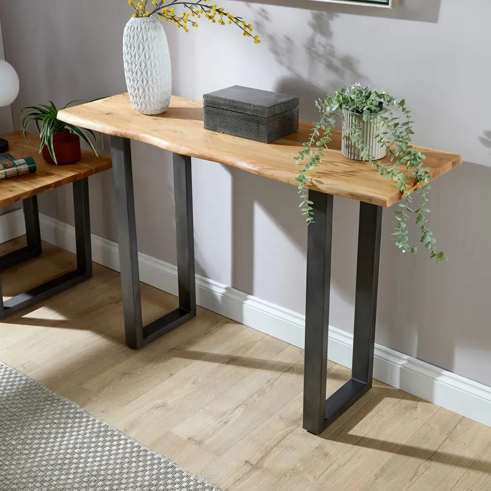 Live Edge Console Table - Multi, Acacia