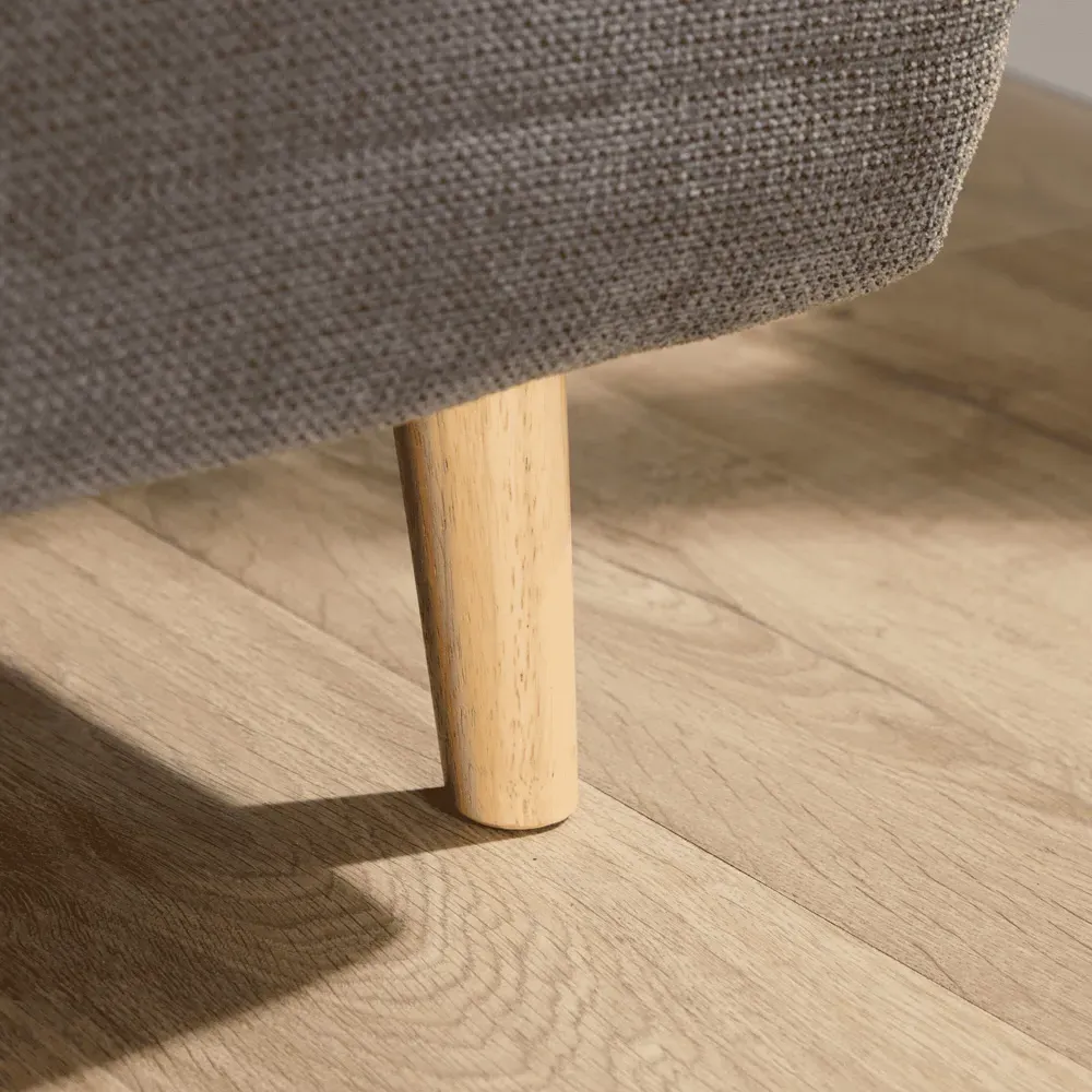 Lorena Double Sofa Bed with Clic Clac - Grey, Polyester